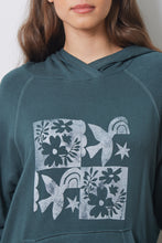 Load image into Gallery viewer, ELVY HOODIE - PEACE MOSAIC - RAINFOREST - HOL23
