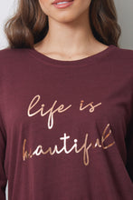 Load image into Gallery viewer, SUZANNE - LIFE IS BEAUTIFUL - CRANBERRY - HOL23
