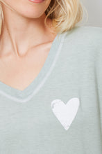 Load image into Gallery viewer, CARRIE - SMALL DISTRESSED HEART - PISTACHIO - SP24
