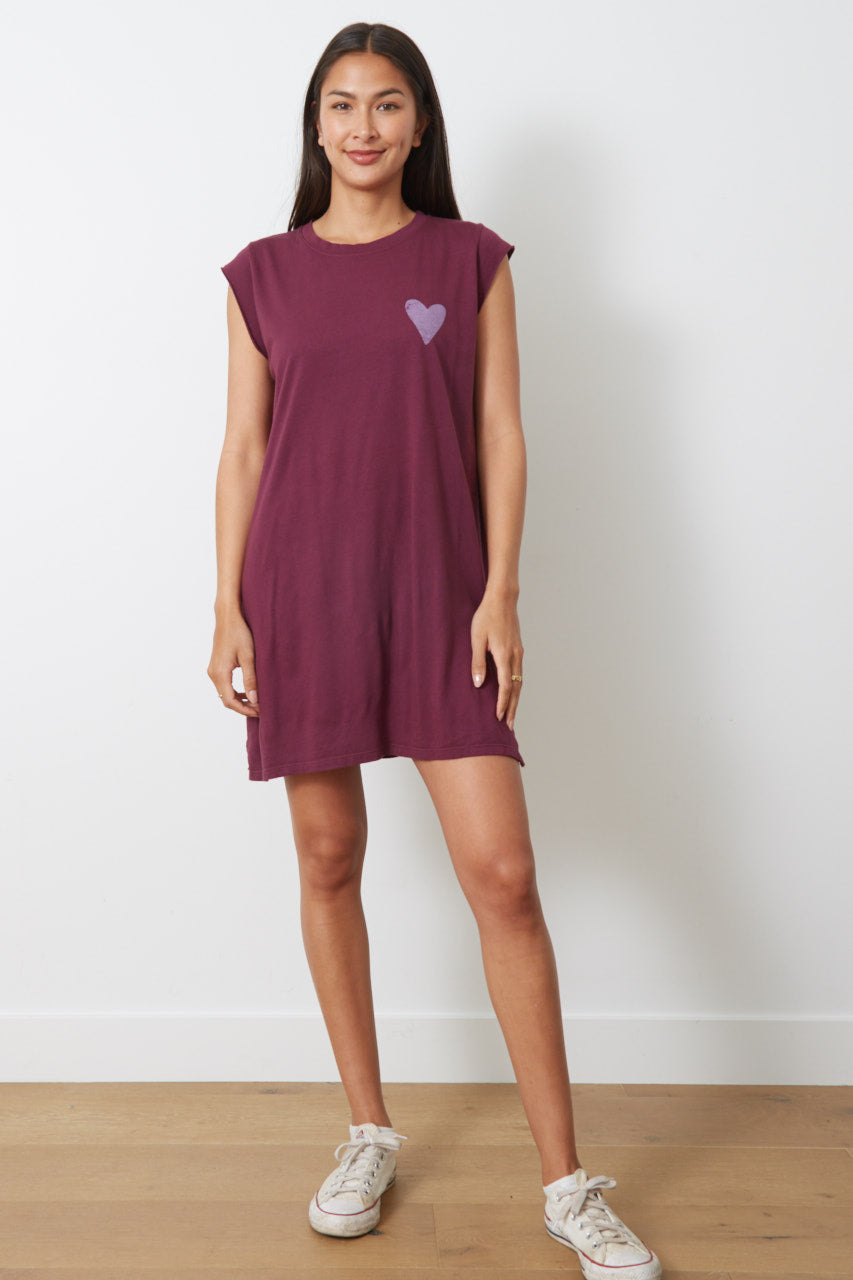 LANI DRESS - DISTRESSED HEART