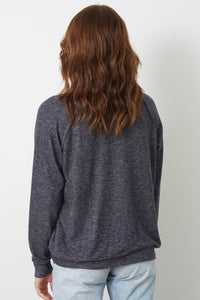 VITA - HEATHER NAVY - PLATED JERSEY