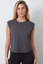 Load image into Gallery viewer, LILI - ACTIVE good hYOUman back print - CHARCOAL BLACK
