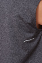Load image into Gallery viewer, LILI - ACTIVE good hYOUman back print - CHARCOAL BLACK
